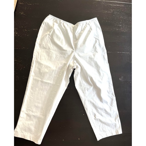 Eileen Fisher Pants Women 1X Organic Cotton Spandex Pull On Cropped Comfort - Picture 1 of 10